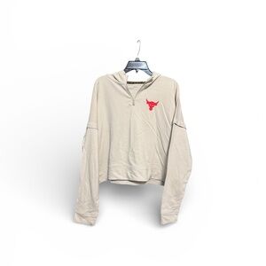 Under Armour Cream Hoodie with Red Bull Logo